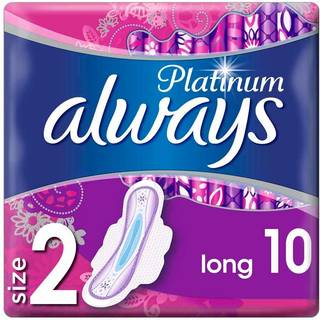 Always Platinum Size 2 Long - 10 stk