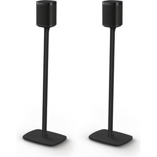 Flexson gulvstander til Sonos One/Play:1 højttaler - par (sort) - På lager i butik