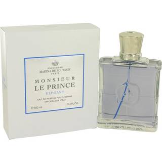 Prinsesse Marina de Bourbon Monsieur le Prince Elegant Eau de Parfum for Men - åbner med mynte og bergamot blandet med violet blad og geranium -