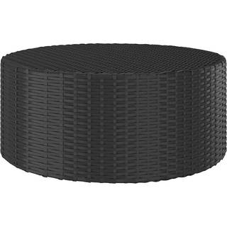 tebord 68x68x30 cm polyrattan sort