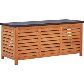 opbevaringskasse til haven 117x50x55 cm massivt eukalyptustræ