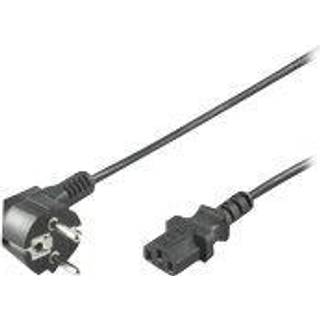 MicroConnect Apparat strømkabel | sort (Schuko CEE7/7 C13) | 50 c | PRIS-MATCH