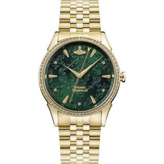 Vivienne Westwood Wallace Quartz Green Dial Gold PVD Stainless Steel Ladies' Watch