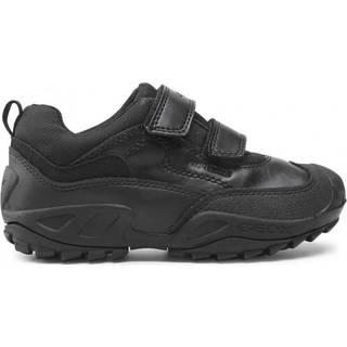 Geox Geox J New Savage B Vandtætte Sorte Sneakers med Velcrolukning