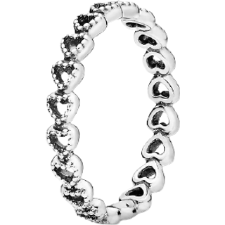 Pandora Linked Love Ring - 54 - Silver