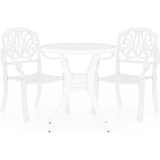 bistrosæt 3 dele støbt aluminium bronzefarvet