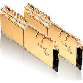 G.Skill Trident Z Royal DDR4-4400 - 64GB - CL19 - Dual Channel (2 pcs) - Intel XMP - Guld med RGB