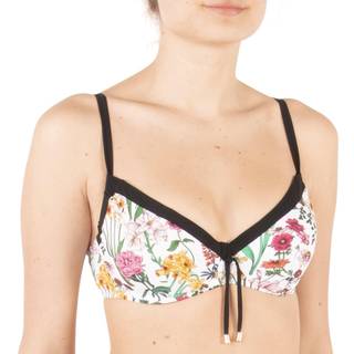Chantelle Flowers Underwire Bikini Bra - White w Flower - F 85