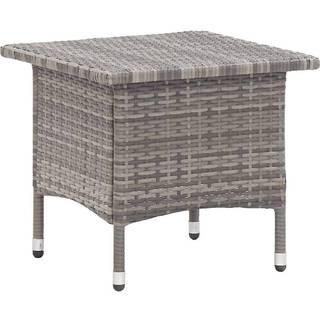 tebord 50 x 50 x 47 cm polyrattan sort