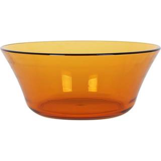 Salatskål, lavet af glas, 23 cm / 2,2 L, &#34;Lys&#34;, Amber - Duralex