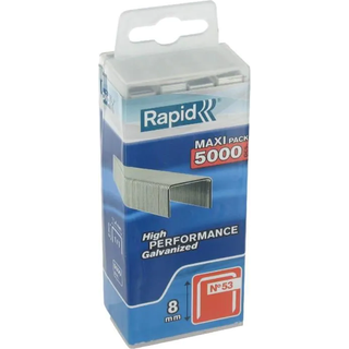 Rapid Nr 53 Fintrådsklamme 8 mm, pakke med 5000