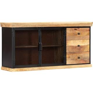 skænk 150 x 40 x 75 cm massivt mangotræ