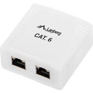 Lanberg Surface UTP Netværksstik 2X RJ4 Cat6
