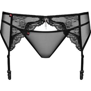 Obsessive Charms Garter Belt Black L/XL