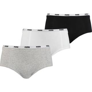 Puma 3-pak Iconic Cotton Mini Shorts - Grey/Black - Medium