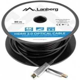 Lanberg HDMI til HDMI AOC V2.0 Optisk 80 Meter