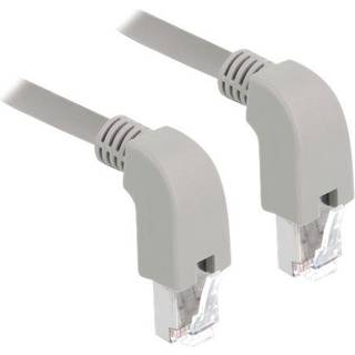 DeLOCK Network cable RJ45 Cat.6A S/FTP downwards angled 1m