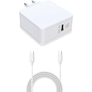 USB-C oplader til Macbook/USB-laptop (60W) | Hvid