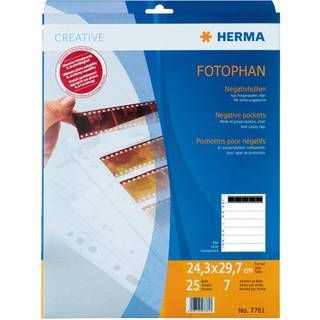 Herma Negative sleeves 7 x 5 strips 25 sheets