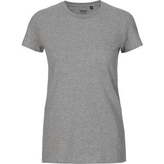 Neutral Dame Fitted T-Shirt Grå Melange