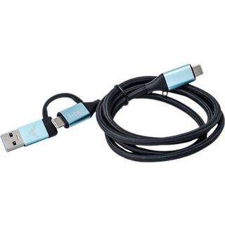 i-Tec USB 3.1 USB Type-C kabel 1m Sort
