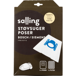 Salling støvsugerposer 5-pak til Bosch og Siemens