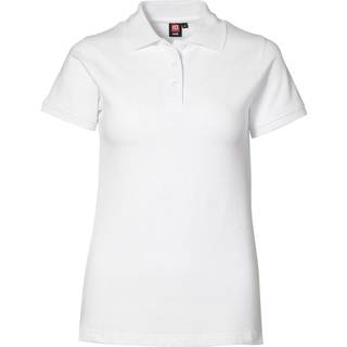 ID 0527 Poloshirt stretch dame Hvid 2XL