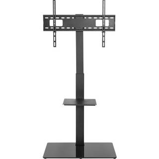 Alterzone Slim 7g TV Stand with Glass Base for 37"-70" TVs, Black