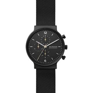 Skagen SKW6762 Ancher Black IP Mesh Bracelet Watch - W06237