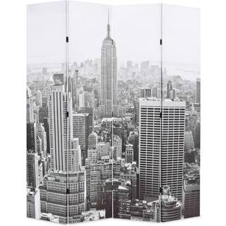 Foldbar Rumdeler New York By Day Sort Og Hvid - 160 x 170 cm