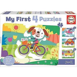 Educa Baby Puslespil, 4 stk - My Vehicles