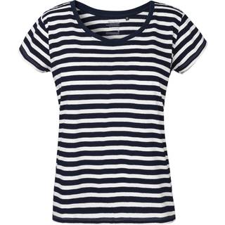 Neutral Dame Loose Fit T-Shirt Blå / Hvid Stripet