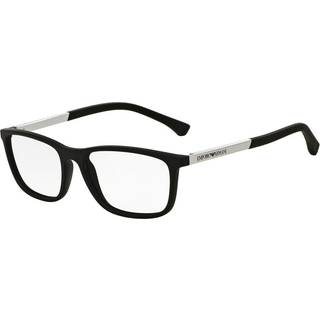 Emporio Armani Mand EA3069 5063 Optiske stel Injiceret Sort Transparent Firkantet Normal