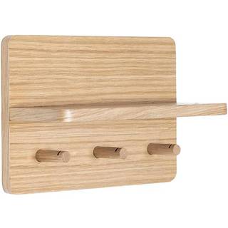 Hübsch Knager med hylde i egetræ - Natur - 30cm x 12cm x 20cm - Billie