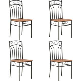 spisebordsstole 4 stk. MDF brun