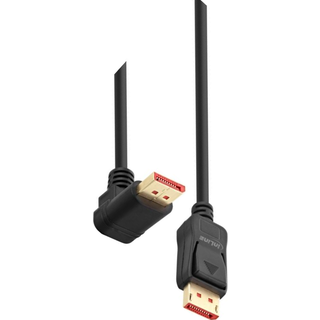 DisplayPort 1.4 kabel - 8K - 30Hz - Højre vinklet - 1 m