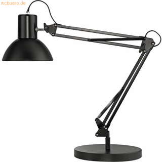 Unilux Succes 66 lampe med bordklemme og bordfod sort