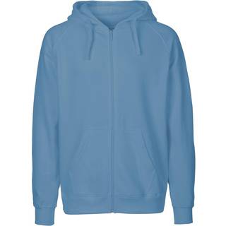 Neutral Hoodie m. lynlås Støvet Blå