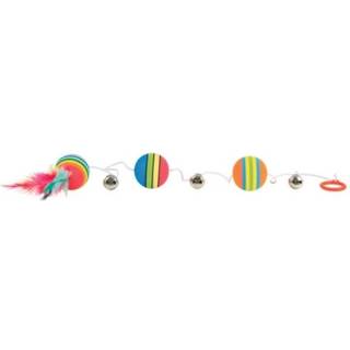 Trixie Rainbow Balls on an Elastic Band ø 3.5 × 80 cm