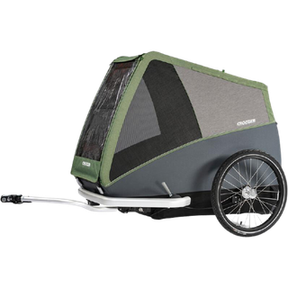 Croozer Dog Bruuno 100x54cm - Cykeltrailer til Store Hunde med Universaltræk og Låsbar Trækarm