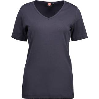ID Feminin V-hals T-Shirt Navy
