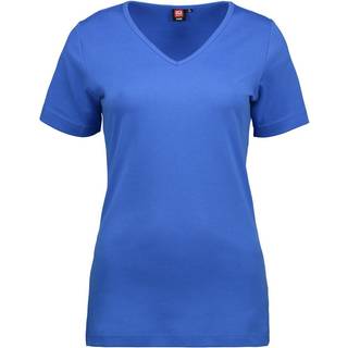 ID 0506 Interlock T-shirt V-hals Azur S