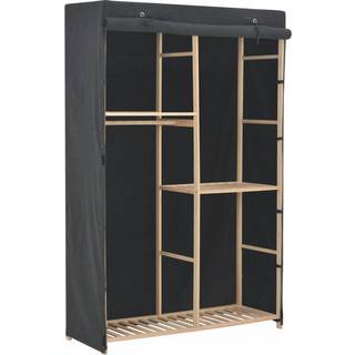 Tøjgarderobe I 3 Niveauer 110X40X170 Cm - Grå