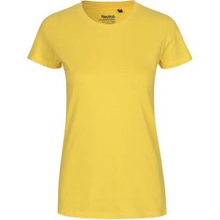 Neutral Dame Klassisk T-Shirt Gul