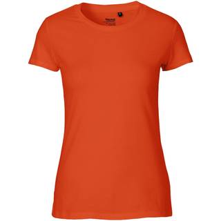 Neutral Dame Klassisk T-Shirt Orange