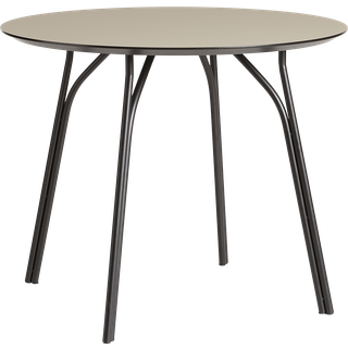 Woud Tree Rundt Bord Ø90 Sort/Beige Laminat