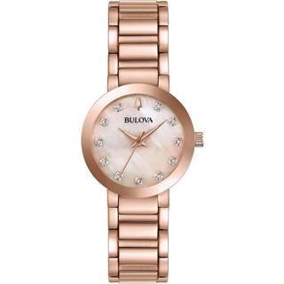 Bulova 97P132 Diamond Rosa guldfarvet/Rosaguldtonet stål Ø30 mm