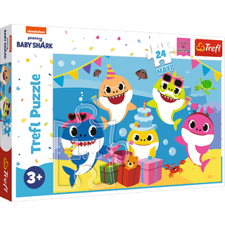 Trefl Puzzle - Baby Shark - Happy Baby Shark (24 Maxi pieces) Floor