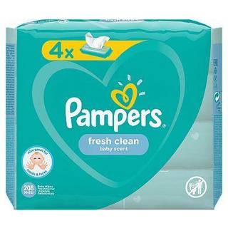 Pampers Fresh Clean Vådservietter til børn til sensitiv hud 4x52 stk. - 4x52 stk.