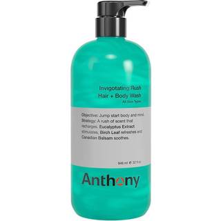 Anthony Logistics Invigorating Rush Hair & Body Wash, 946 ml.